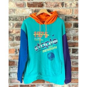 Staple Colorful Hoodie Sweatshirt, 2XL